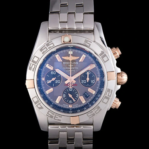 Breitling Chronomat Blue Dial with Stainless Steel Strap new59612