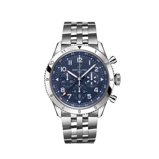 Breitling Replica Watch Classic AVI B04 Chronograph GMT 46 Tribute to Vought F4U Corsair, Stainless Steel, AB04451A1C1A1