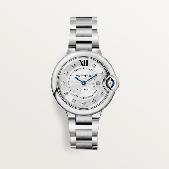 Cartier Replica Watch Ballon Bleu de Cartier Replica Watch, Stainless Steel and Diamonds, 33mm, W4BB0021