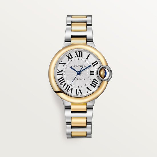 Cartier Replica Watch Ballon Bleu, Stainless Steel and 18k Yellow Gold, 33mm, Ladies, W2BB0037
