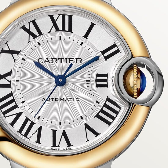 Cartier Replica Watch Ballon Bleu, Stainless Steel and 18k Yellow Gold, 33mm, Ladies, W2BB0037