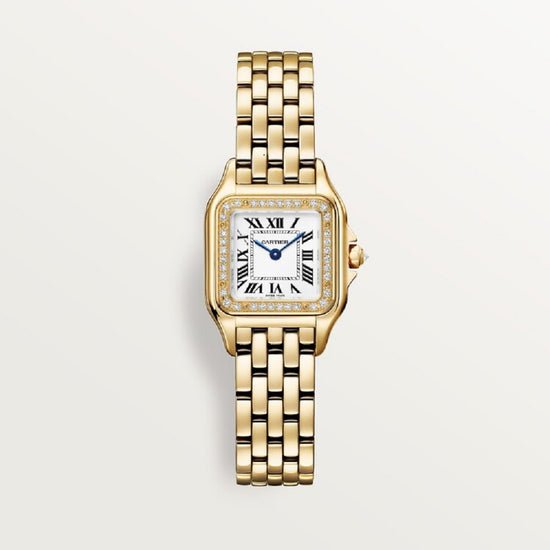 Cartier Replica Watch Panthère de Cartier Replica Watch Small, 18k Yellow Gold and Diamonds, 22mm x 30mm, WJPN0086