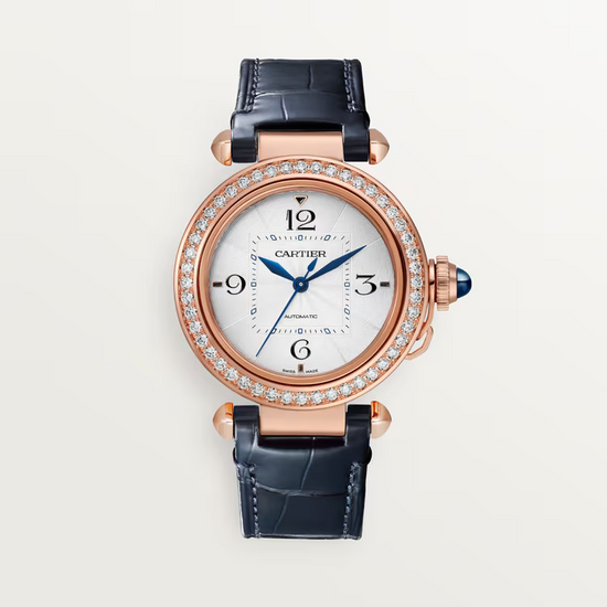 Cartier Replica Watch Pasha de Cartier Replica Watch, 18k Rose Gold with Diamond-set, 35mm, WJPA0012