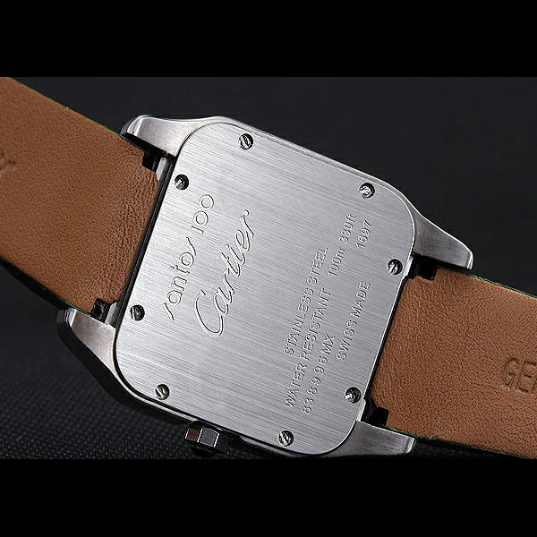 Cartier Santos 100 Polished Stainless Steel Bezel new59849