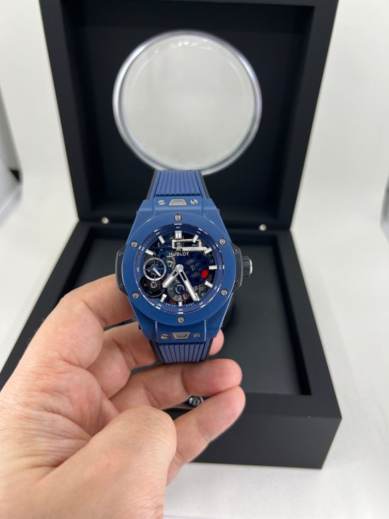 Hublot Replica Watch Big Bang Meca-10 Ceramic Blue 45mm, 414.EX.5123.RX