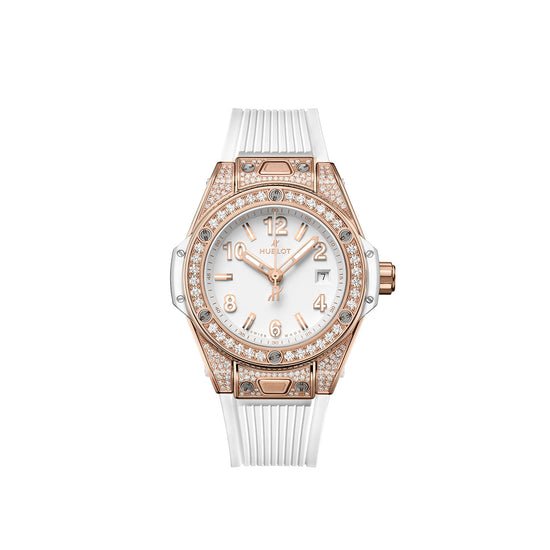 Hublot Replica Watch Big Bang ONE CLICK KING GOLD WHITE PAVÉ 485.OE.2080.RW.1604
