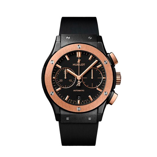 Hublot Replica Watch Classic Fusion Chronograph Ceramic King Gold 45mm, 521.CO.1181.LR