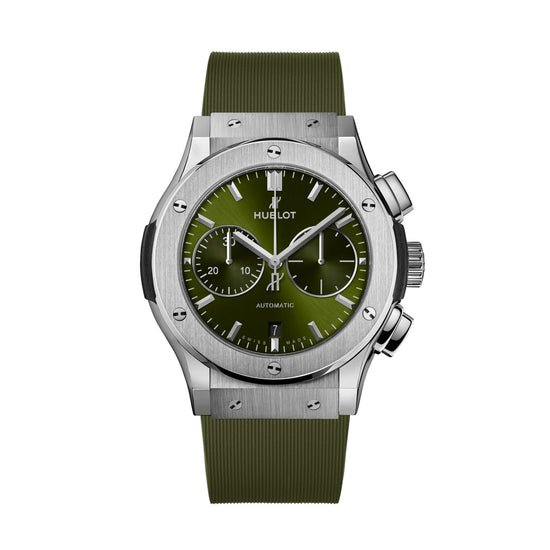 Hublot Replica Watch Classic Fusion Chronograph Titanium Green 521.NX.8970.RX