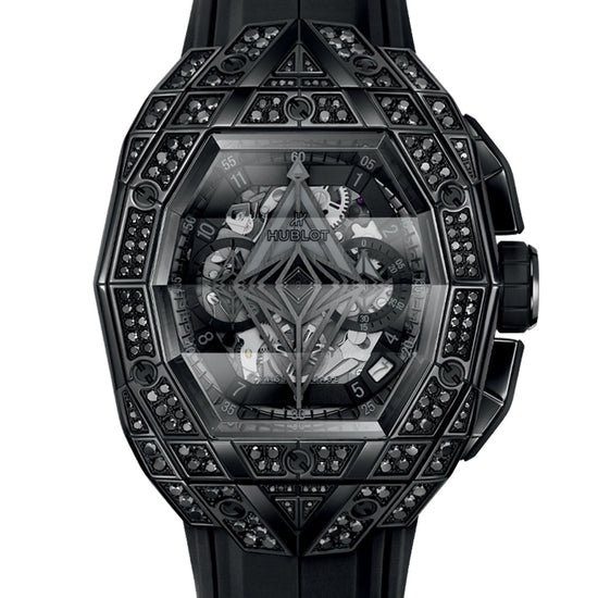 Hublot Replica Watch Spirit of Big Bang Sang Bleu All Black Pavé 42, 648.CX.0114.RX.1600.MXM24