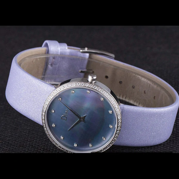 La D de Dior Lavender Rubber Strap with Lavender Dial new59607
