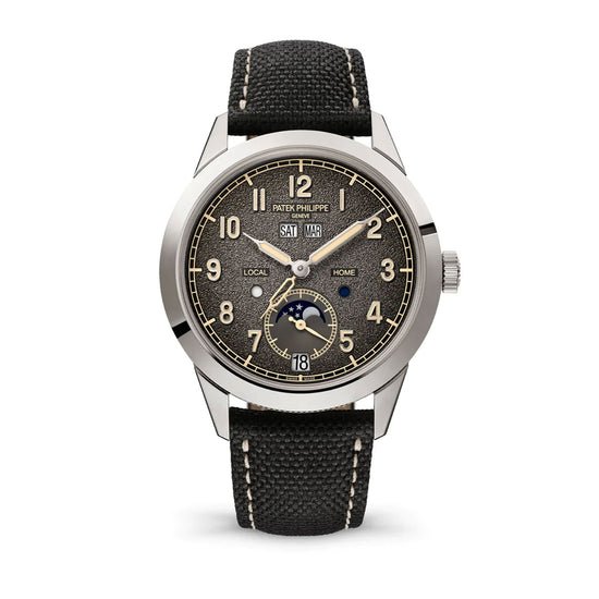 Patek Philippe Replica Watch Complication, 18k White Gold, Annual Calendar Travel Time 41mm, 5326G-001