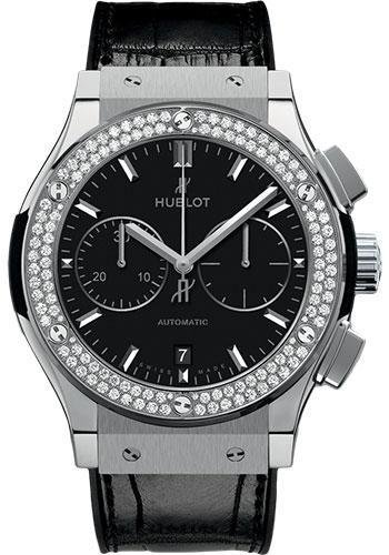 Replica Hublot Classic Fusion 45mm Chronograph Titanium Watch 521.NX.1171.LR.1104