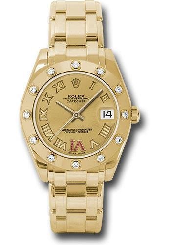 Replica Rolex Datejust Pearlmaster 34mm Watch: 81318 chrr