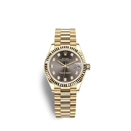 Rolex Replica Watch Datejust 31, 18k Yellow Gold, 278278-0036