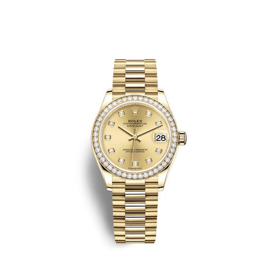 Rolex Replica Watch Datejust 31, 18kt Yellow Gold, 278288RBR-0005