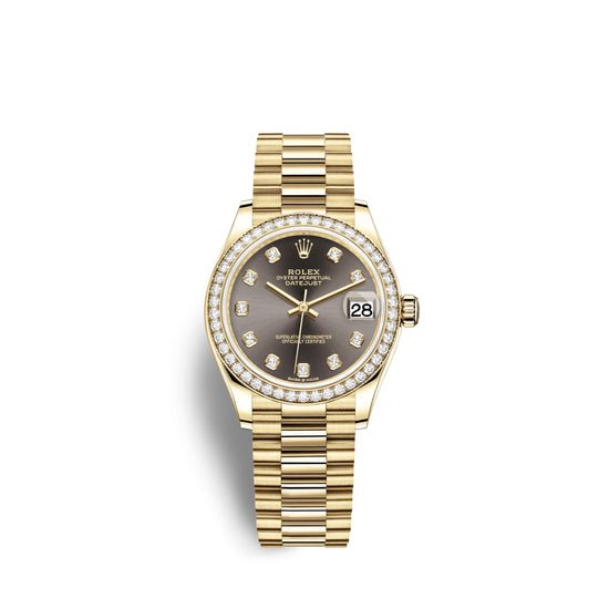 Rolex Replica Watch Datejust 31, 18kt Yellow Gold, 278288RBR-0030