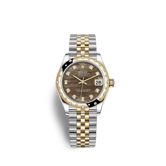 Rolex Replica Watch Datejust 31, Oystersteel, 18kt Yellow Gold and diamonds, 278343RBR-0024