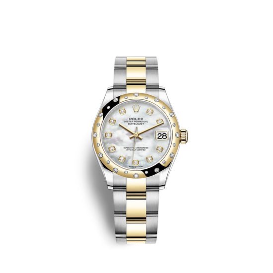 Rolex Replica Watch Datejust 31, Oystersteel, 18kt Yellow Gold and diamonds, 278343RBR-0027