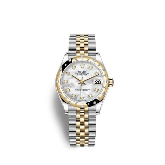 Rolex Replica Watch Datejust 31, Oystersteel, 18kt Yellow Gold and diamonds, 278343RBR-0028