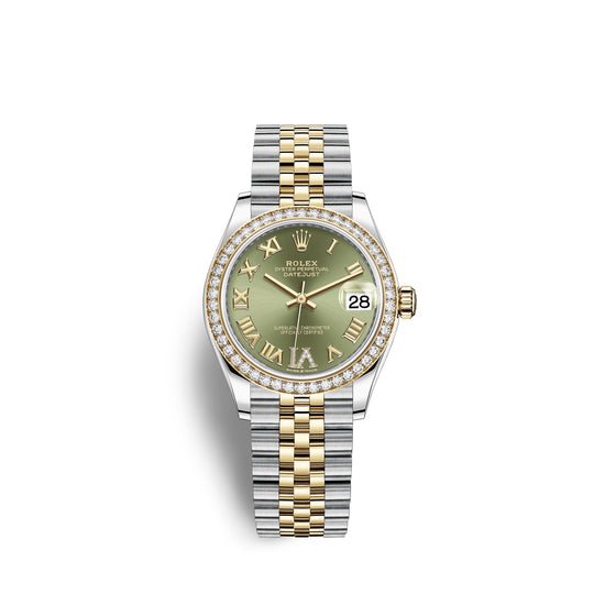 Rolex Replica Watch Datejust 31, Oystersteel, 18kt Yellow Gold and diamonds, 278383RBR-0016