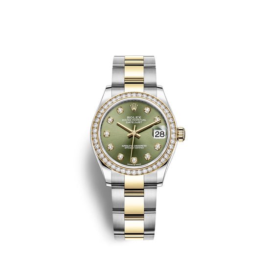 Rolex Replica Watch Datejust 31, Oystersteel, 18kt Yellow Gold and diamonds, 278383RBR-0029