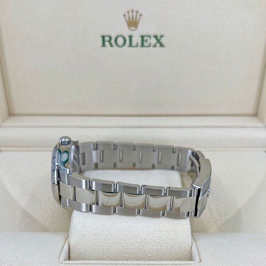 Rolex Replica Watch Datejust 31, Oystersteel and 18k White Gold with Diamonds, Pink Roman dial, 31mm, Fluted, Oyster, 278274-0023
