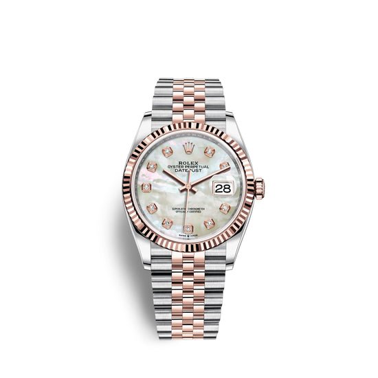 Rolex Replica Watch Datejust 36, 18k Everose Gold and Stainless Steel, 36mm, 126231-0021
