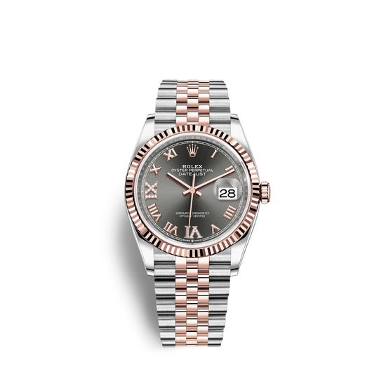 Rolex Replica Watch Datejust 36, 18k Everose Gold and Stainless Steel, 36mm, 126231-0023