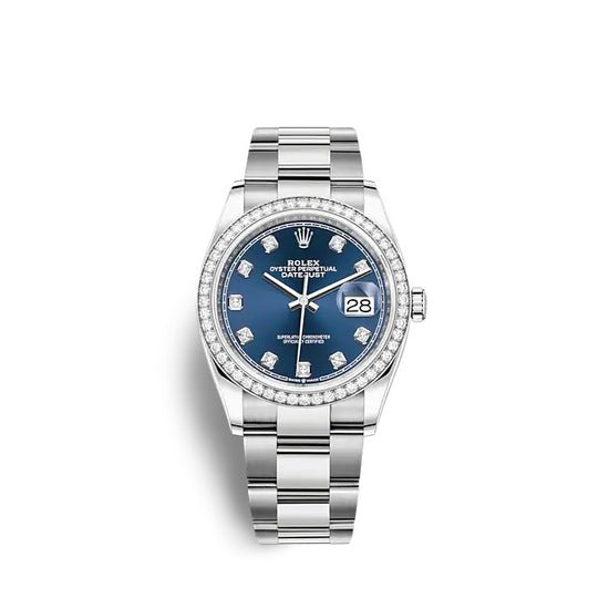 Rolex Replica Watch Datejust 36 Oystersteel and white gold 126284RBR-0030
