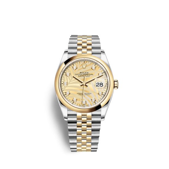 Rolex Replica Watch Datejust 36mm, Oystersteel and 18k Yellow Gold, 126203-0043
