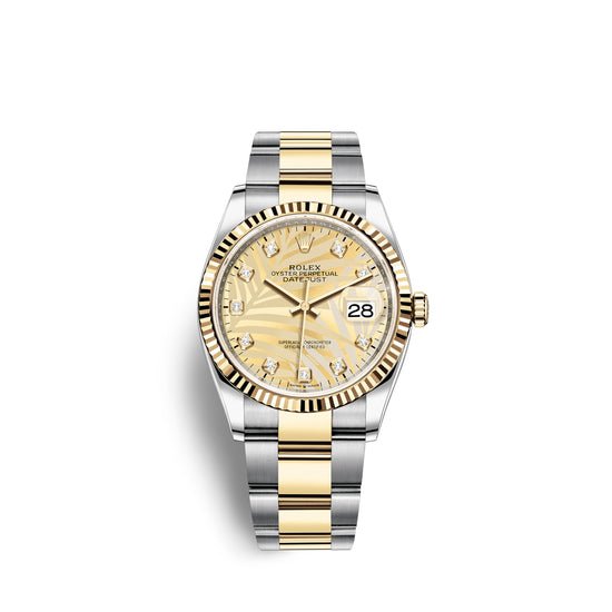 Rolex Replica Watch Datejust 36mm, Oystersteel and 18k Yellow Gold, 126233-0044