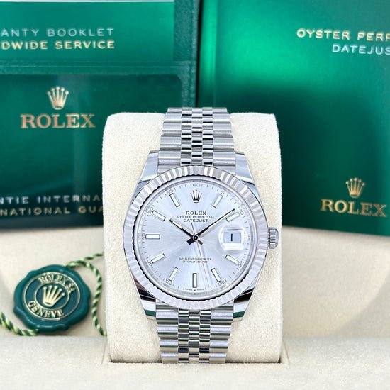 Rolex Replica Watch Datejust 41, Stainless Steel and 18k White Gold, 41mm, 126334-0004