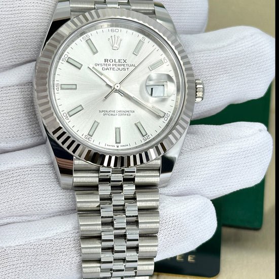 Rolex Replica Watch Datejust 41, Stainless Steel and 18k White Gold, 41mm, 126334-0004