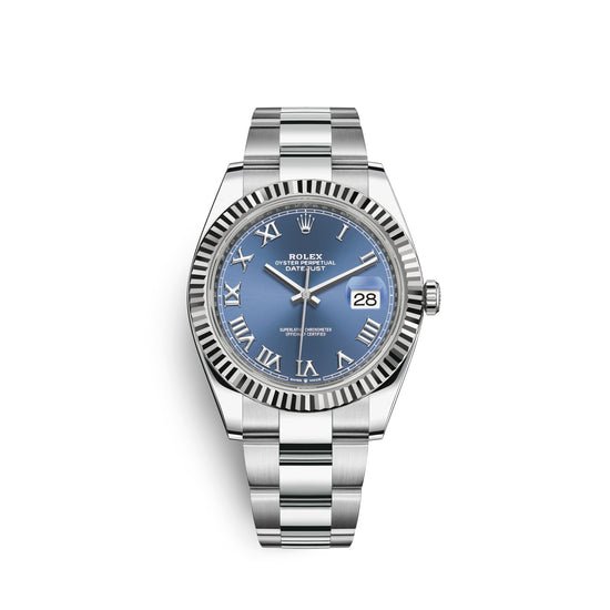 Rolex Replica Watch Datejust 41, Stainless Steel and 18k White Gold, 41mm, 126334-0025