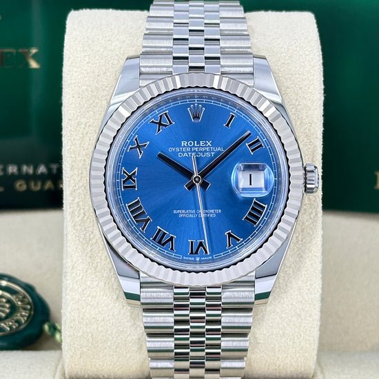 Rolex Replica Watch Datejust 41, Stainless Steel and 18k White Gold, 41mm, 126334-0026