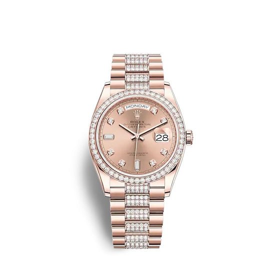 Rolex Replica Watch Day-Date 36 Everose gold 128345RBR-0020