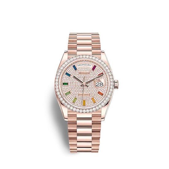 Rolex Replica Watch Day-Date 36 Everose gold 128345RBR-0042