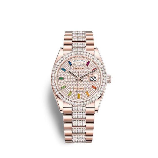 Rolex Replica Watch Day-Date 36 Everose gold 128345RBR-0043