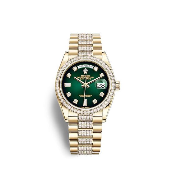 Rolex Replica Watch Day-Date 36 Yellow gold 128348RBR-0036