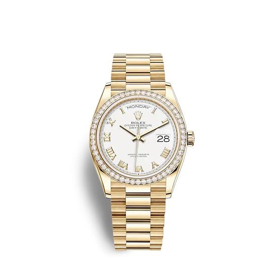 Rolex Replica Watch Day-Date 36 Yellow gold 128348RBR-0042
