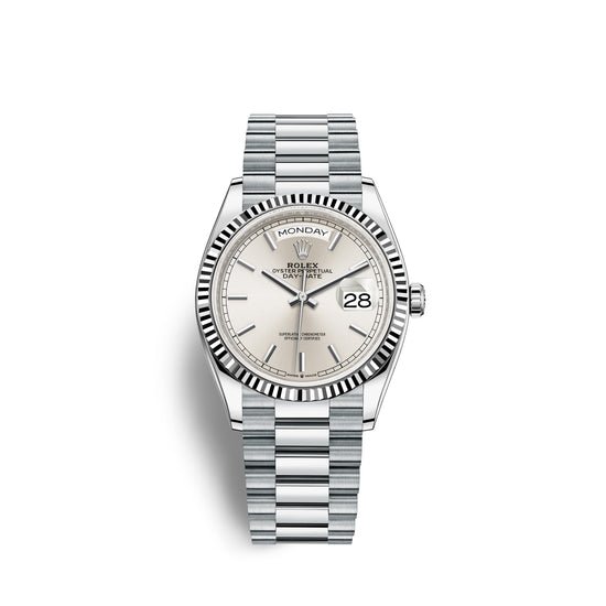Rolex Replica Watch Day-Date, 36mm, Platinum, 128236-0001