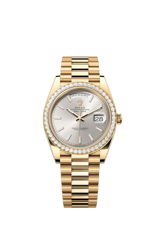 Rolex Replica Watch Day-Date 40, 18k Yellow Gold with Diamond-set, 40mm, 228348rbr-0042