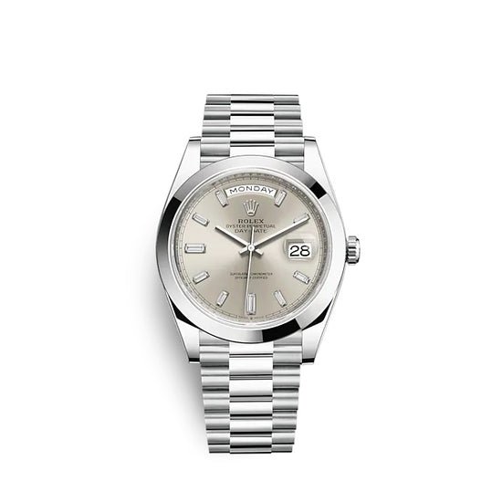 Rolex Replica Watch Day-Date 40 Platinum 228206-0012