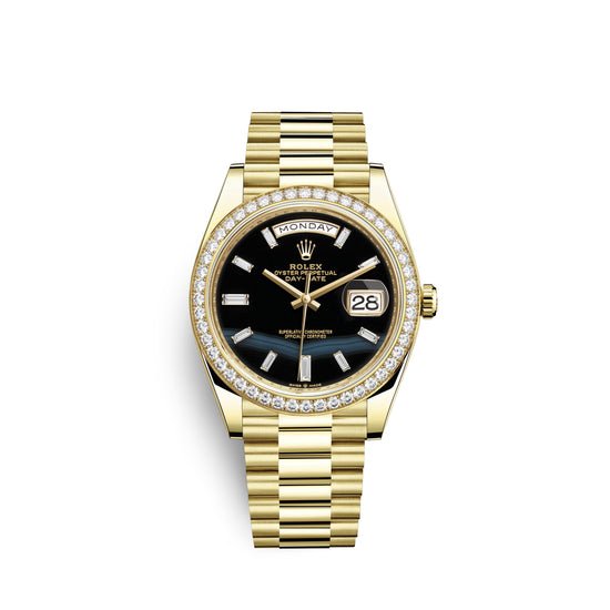 Rolex Replica Watch Day-Date, 40mm, 18k Yellow Gold and Diamonds, 228348rbr-0039