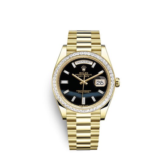 Rolex Replica Watch Day-Date, 40mm, 18k Yellow Gold and Diamonds, 228398tbr-0038