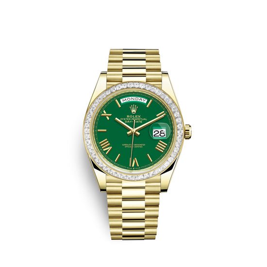 Rolex Replica Watch Day-Date, 40mm, 18k Yellow Gold and Diamonds, 228398tbr-0039