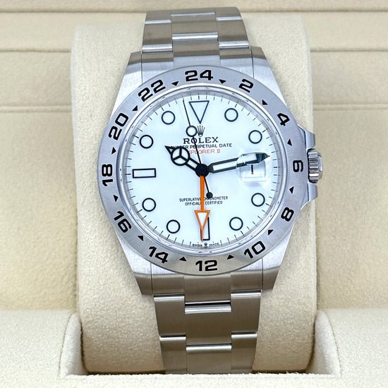 Rolex Replica Watch Explorer II, Oystersteel, 42mm, White dial, Oyster, 226570-0001