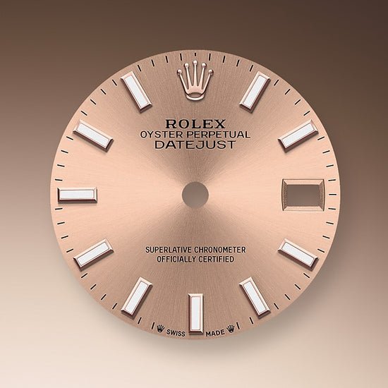 Rolex Replica Watch Lady-Datejust 28, 18kt Everose Gold and diamonds, 279135RBR-0026