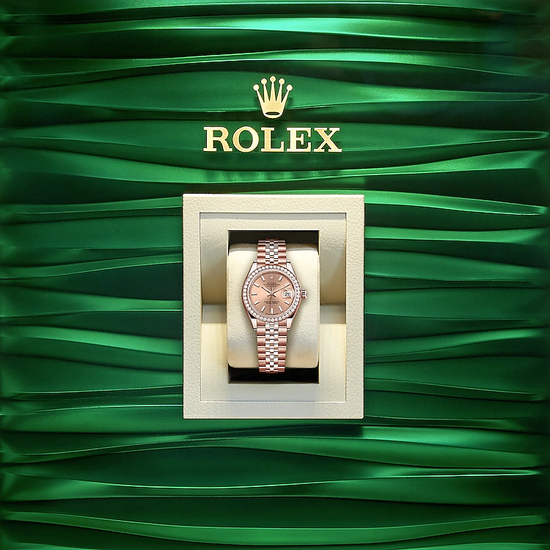 Rolex Replica Watch Lady-Datejust 28, 18kt Everose Gold and diamonds, 279135RBR-0026