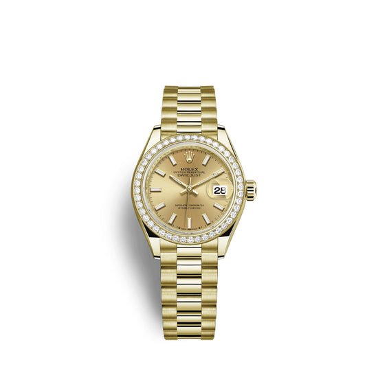 Rolex Replica Watch Lady-Datejust 28, 18kt Yellow Gold and diamonds, 279138RBR-0014